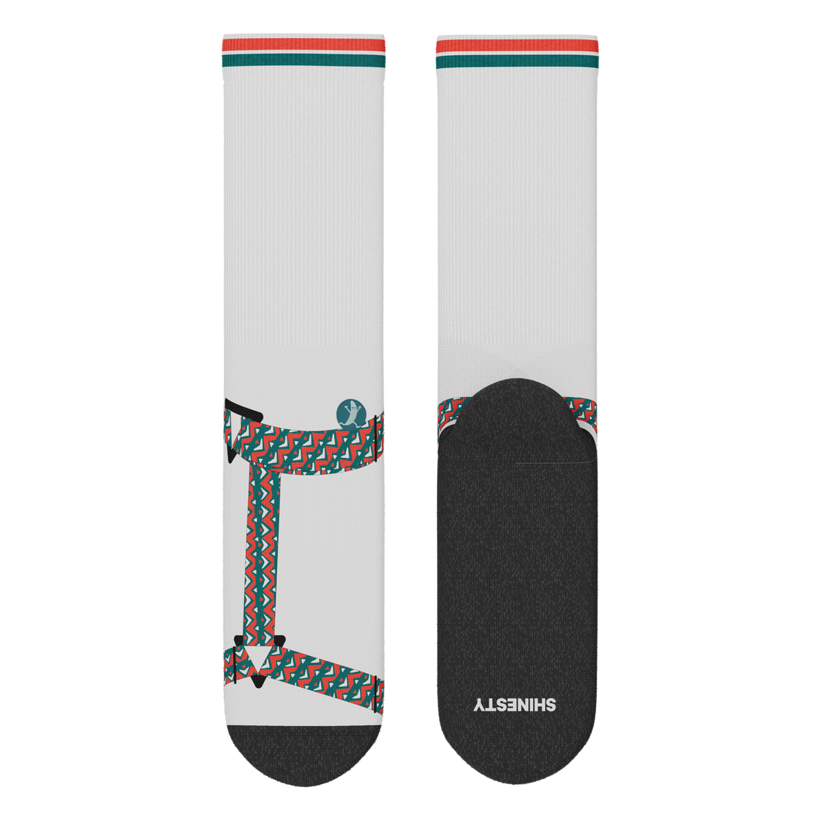 The Faux Pas | Velcro Sandal Heel Hammock™ Crew Socks - Shinesty - Flyclothing LLC