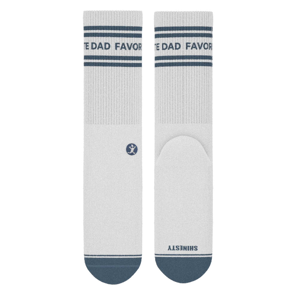 The Favorite Dad | Father's Day Heel Hammock™ Crew Socks - Shinesty - Flyclothing LLC
