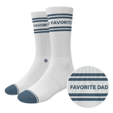 The Favorite Dad | Father's Day Heel Hammock™ Crew Socks - Shinesty - Flyclothing LLC
