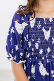 SALE Feathered Friends Smocked Ruffle Dress