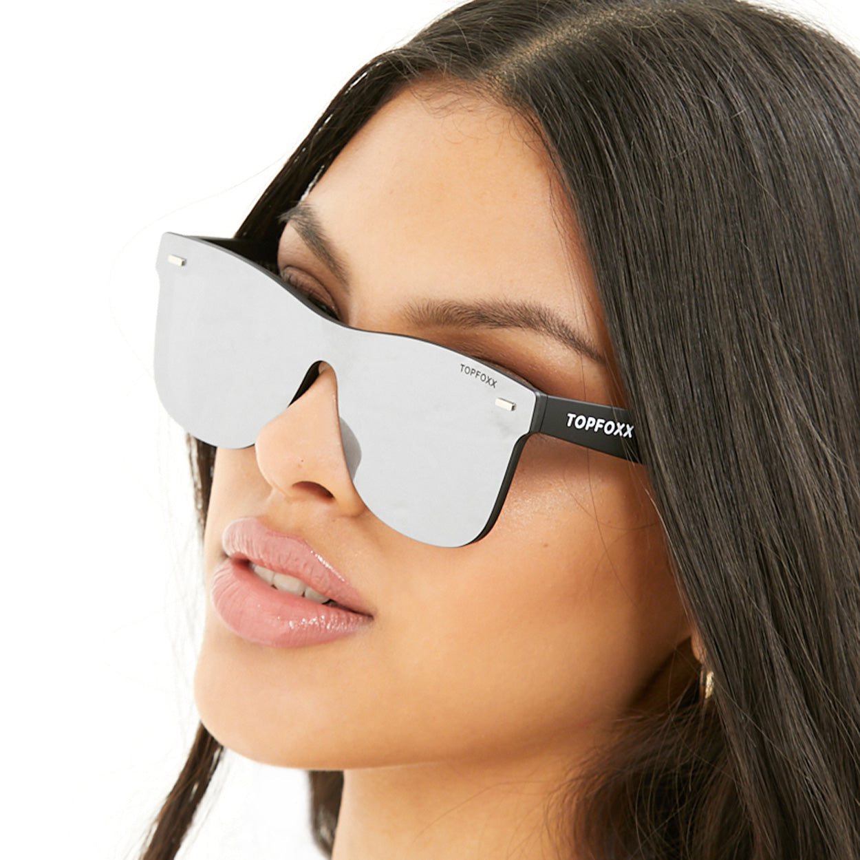 Sustainable Future Wife - Silver Square Wayfarer Sunglasses - TopFoxx - Flyclothing LLC