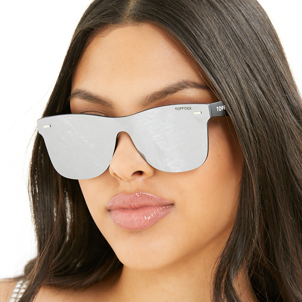 Sustainable Future Wife - Silver Square Wayfarer Sunglasses - TopFoxx - Flyclothing LLC