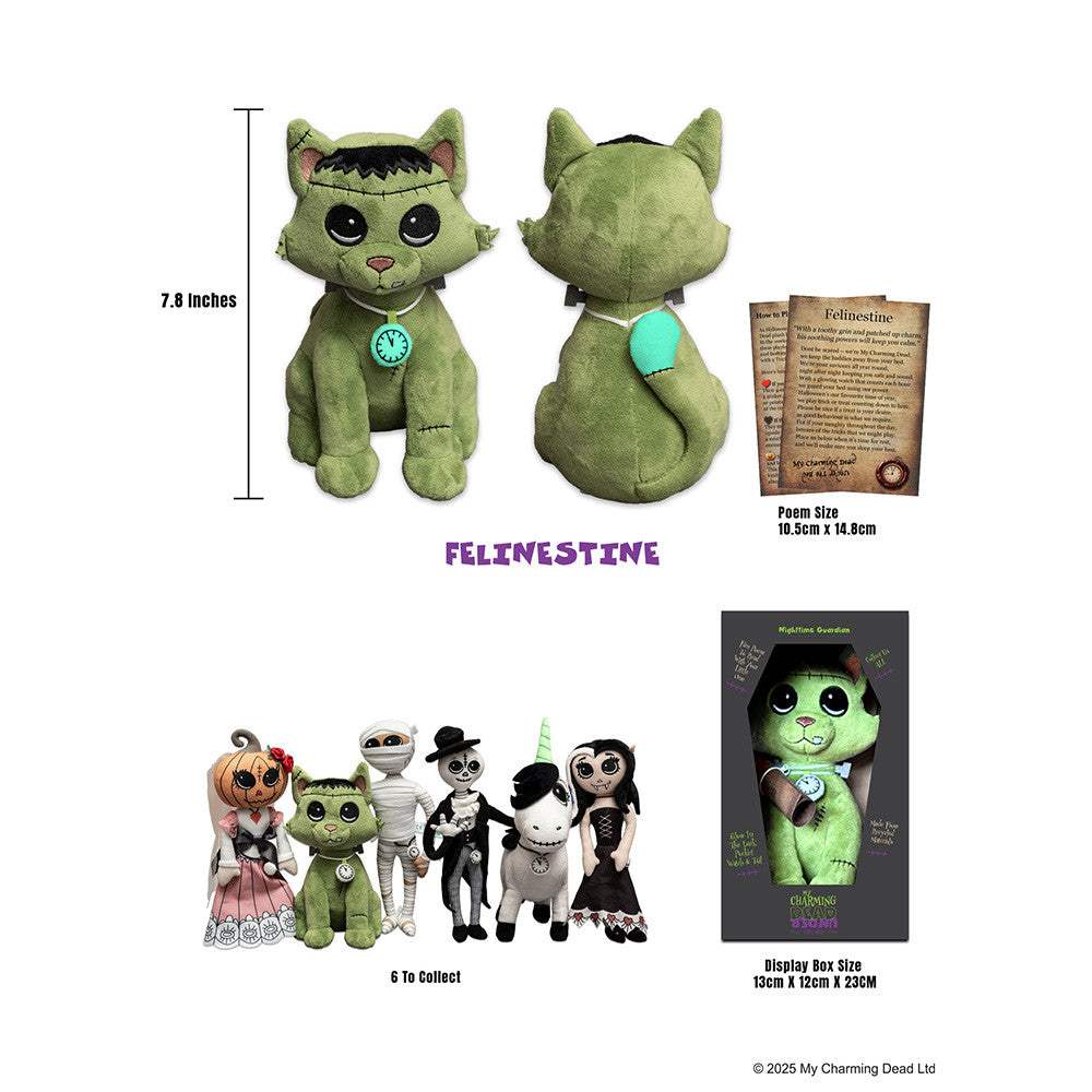 Felinestien Plush. Glow in the dark watch and tail - Alchemy of England - Flyclothing LLC