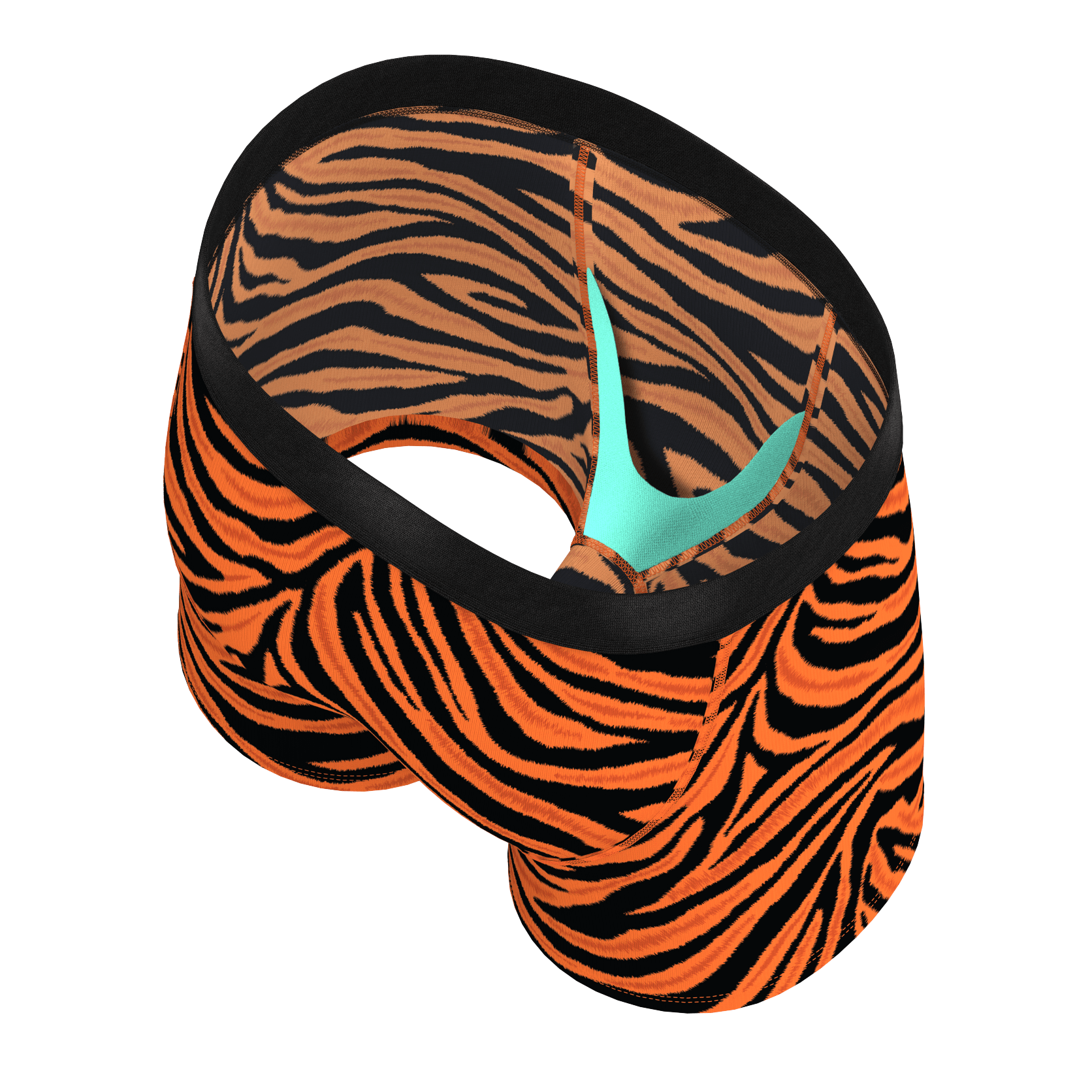 The Feral Feline | Tiger Print Boy's Boxer Briefs - Shinesty