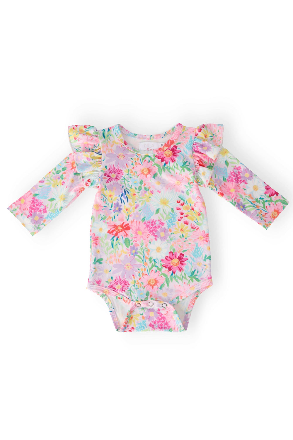 Field of Flowers L/S Flutter Bodysuit - Mila & Rose ® - Flyclothing LLC