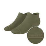 The Fields Of Green | Oil Green Heel Hammock™ Ankle Socks - Shinesty - Flyclothing LLC