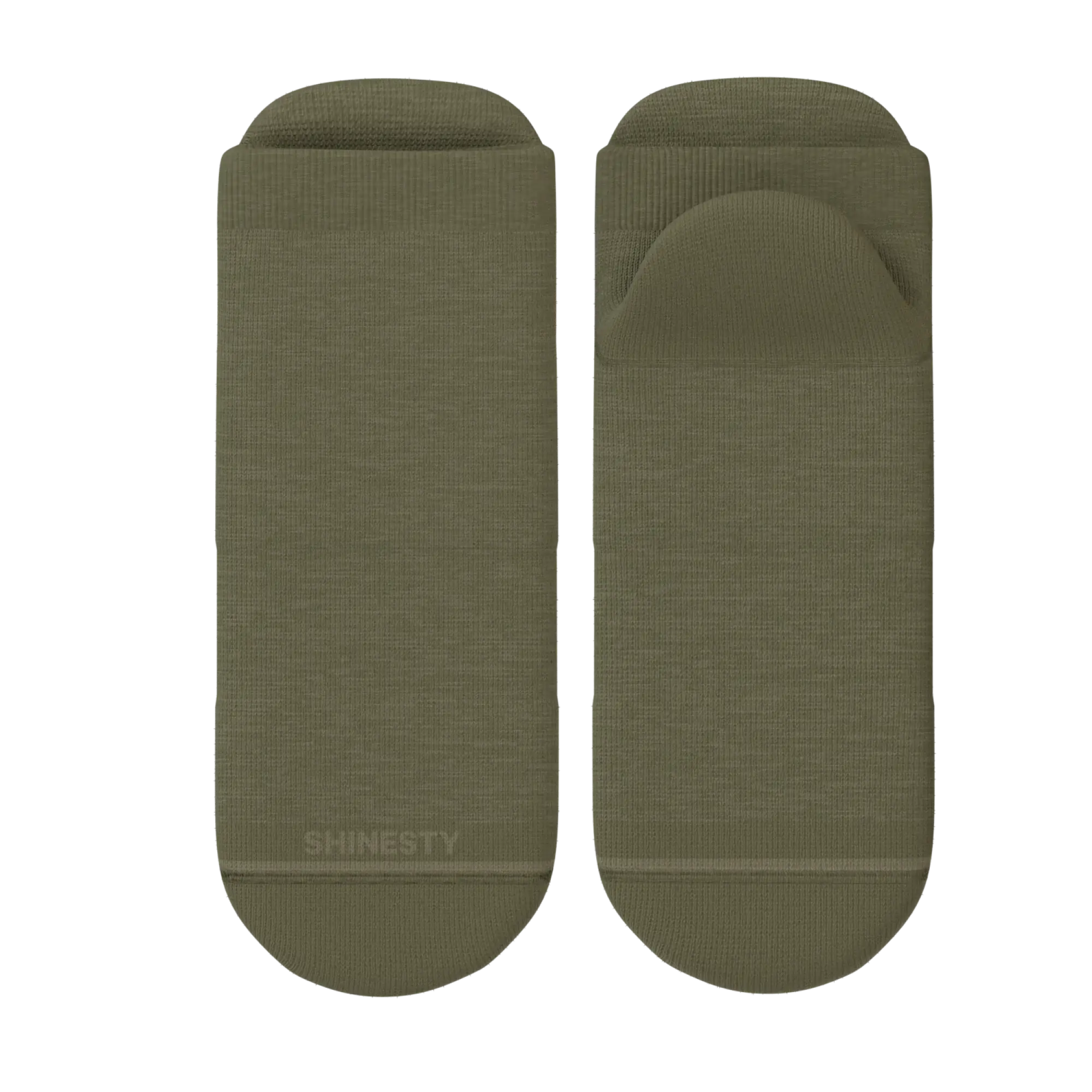 The Fields Of Green | Oil Green Heel Hammock™ Ankle Socks - Shinesty - Flyclothing LLC
