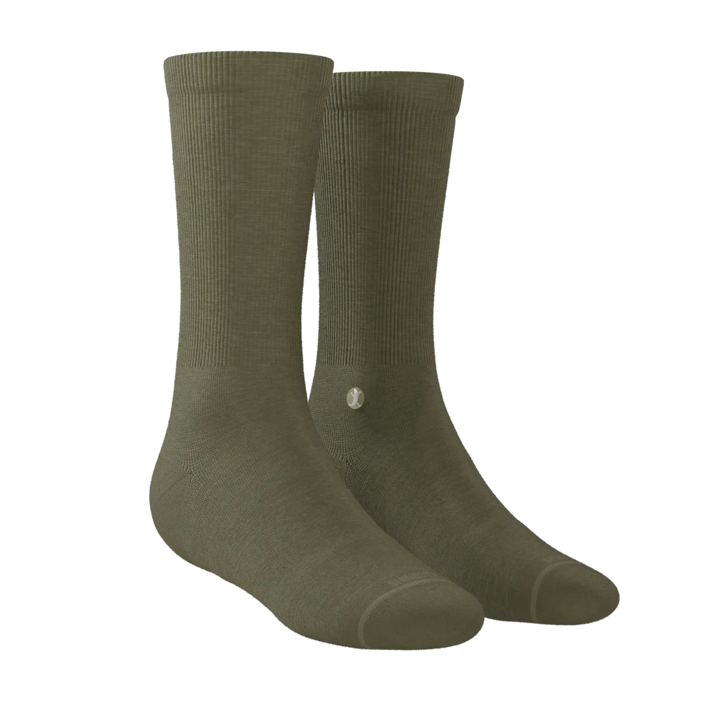 The Fields Of Green | Oil Green Heel Hammock™ Crew Socks - Shinesty - Flyclothing LLC