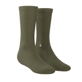 The Fields Of Green | Oil Green Heel Hammock™ Crew Socks - Shinesty - Flyclothing LLC