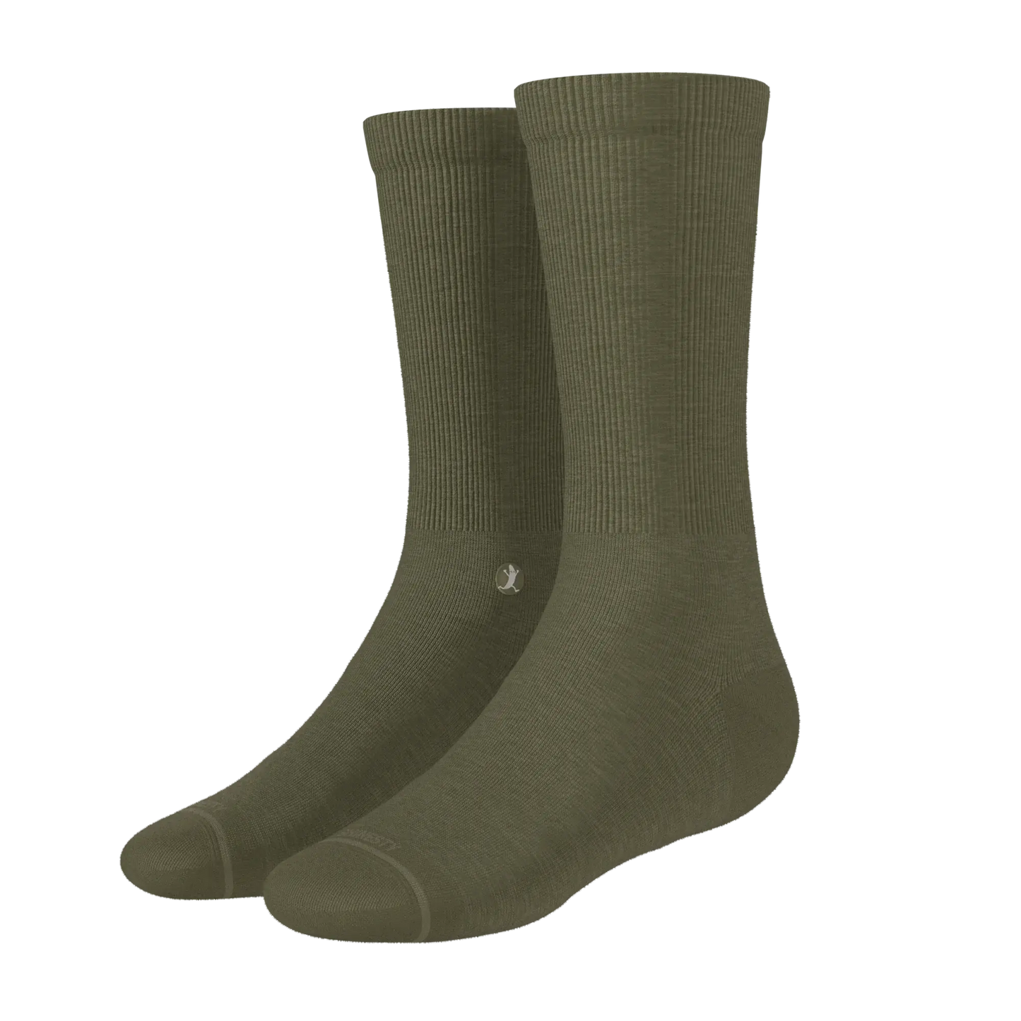 The Fields Of Green | Oil Green Heel Hammock™ Crew Socks - Shinesty - Flyclothing LLC