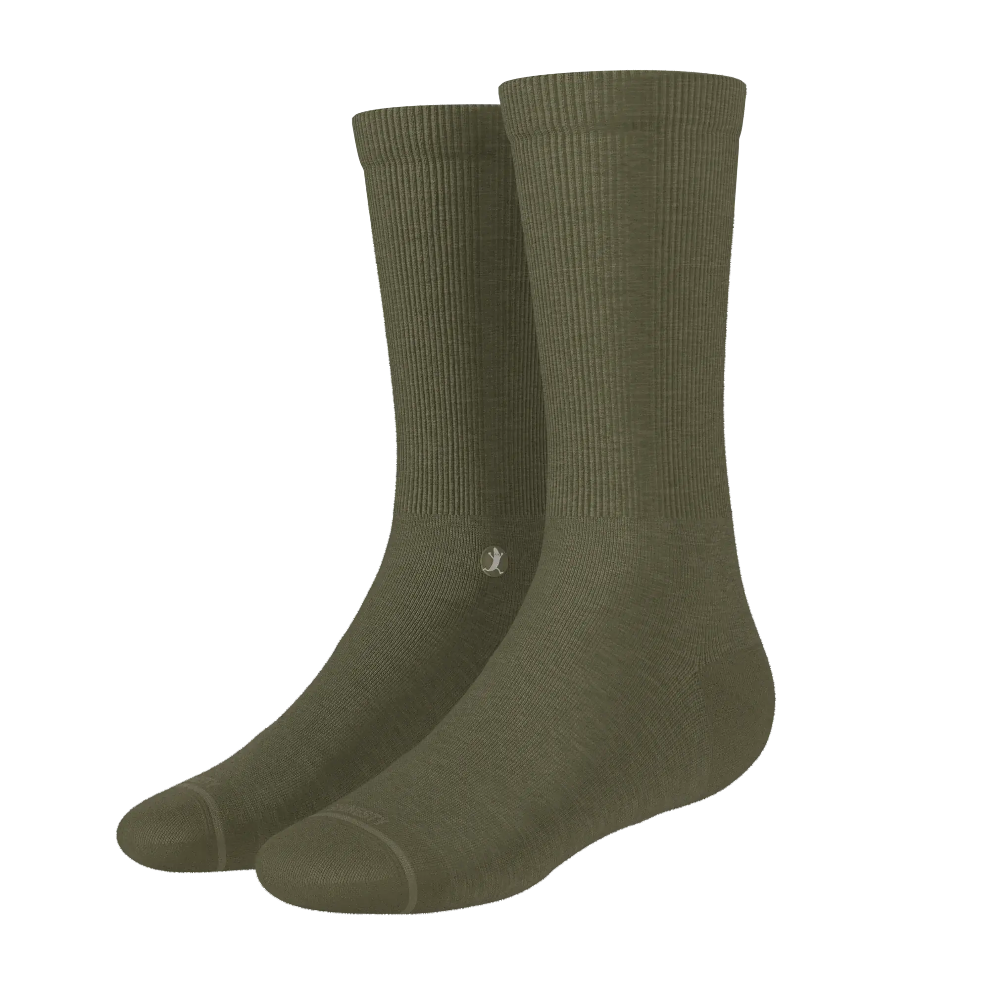 The Fields Of Green | Oil Green Heel Hammock™ Crew Socks - Shinesty - Flyclothing LLC