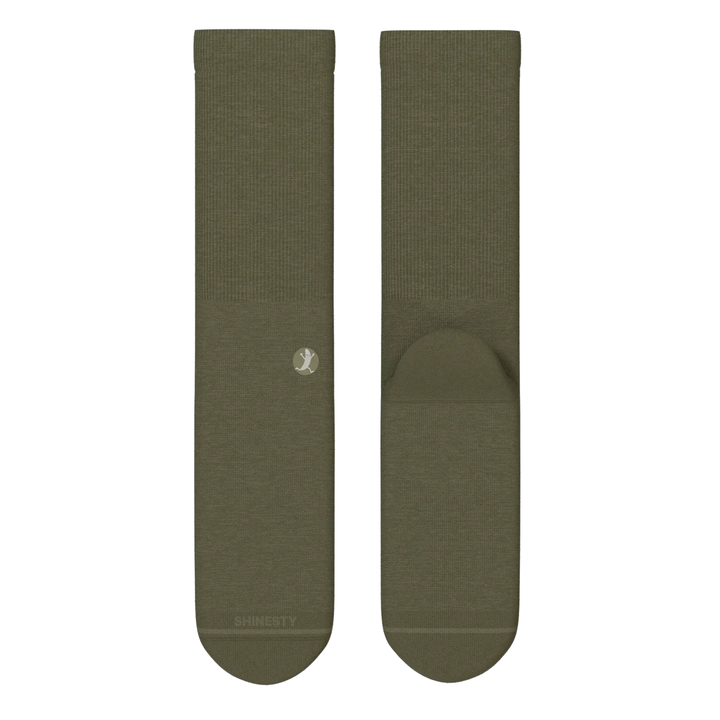 The Fields Of Green | Oil Green Heel Hammock™ Crew Socks - Shinesty - Flyclothing LLC