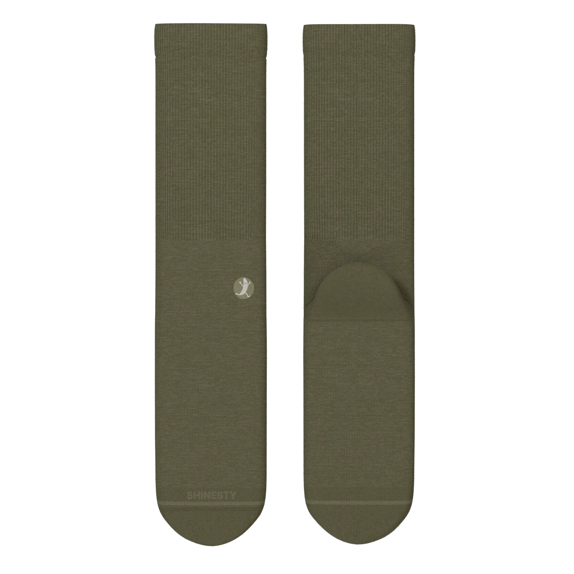 The Fields Of Green | Oil Green Heel Hammock™ Crew Socks - Shinesty - Flyclothing LLC