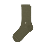 The Fields Of Green | Oil Green Heel Hammock™ Crew Socks - Shinesty - Flyclothing LLC