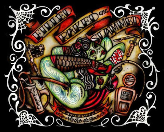 Black Market Art Company Filled Raked and Slammed Print - Black Market Art Company - Flyclothing LLC