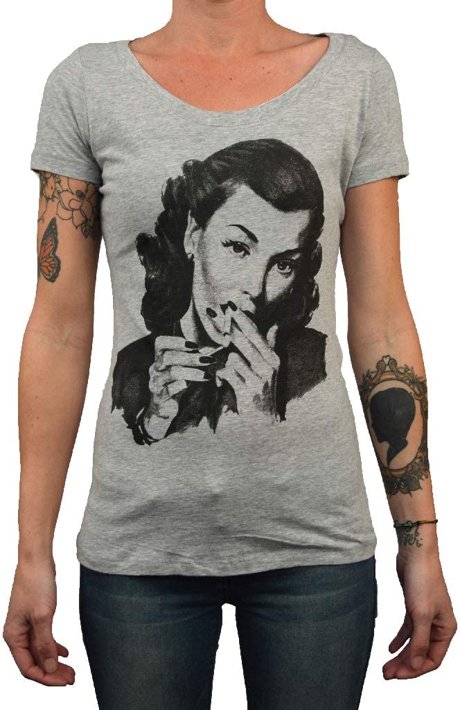 Black Market Art Company Fine Tobaccos Women's Loose Neck T-Shirt