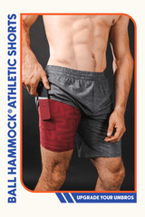 The Finish Line | Grey and Red Ball Hammock® 9 Inch Athletic Shorts - Shinesty