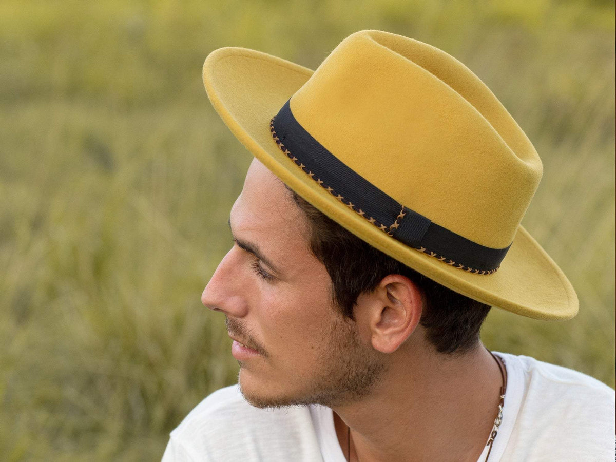 Finley Men's Wool Felt Fedora - Bigalli Hats USA - Flyclothing LLC