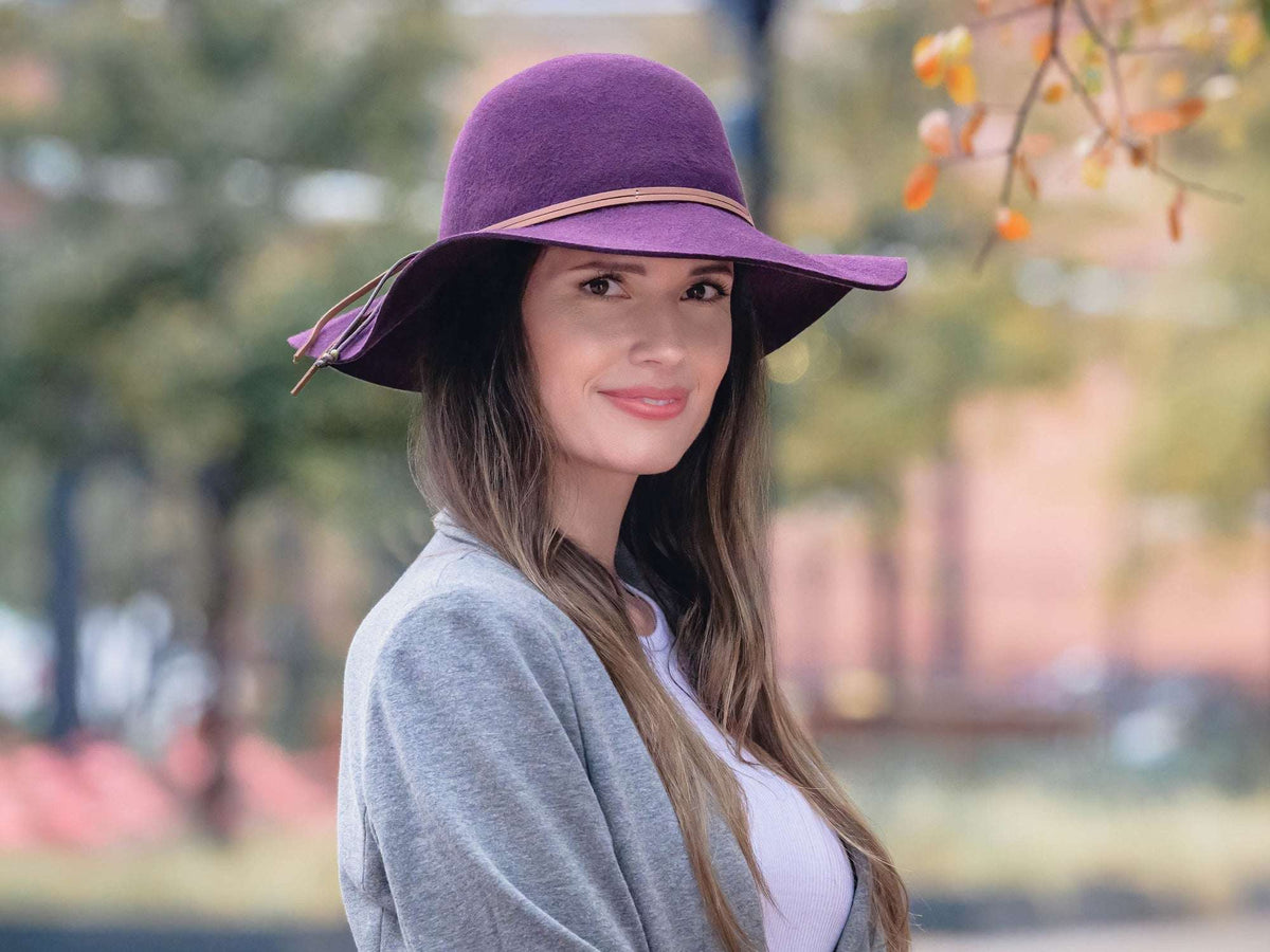 Wool Felt Floppy Hat for Women Fiona