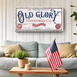 Personalized Old Glory Firework Co Sign - Tailored Canvases - Flyclothing LLC