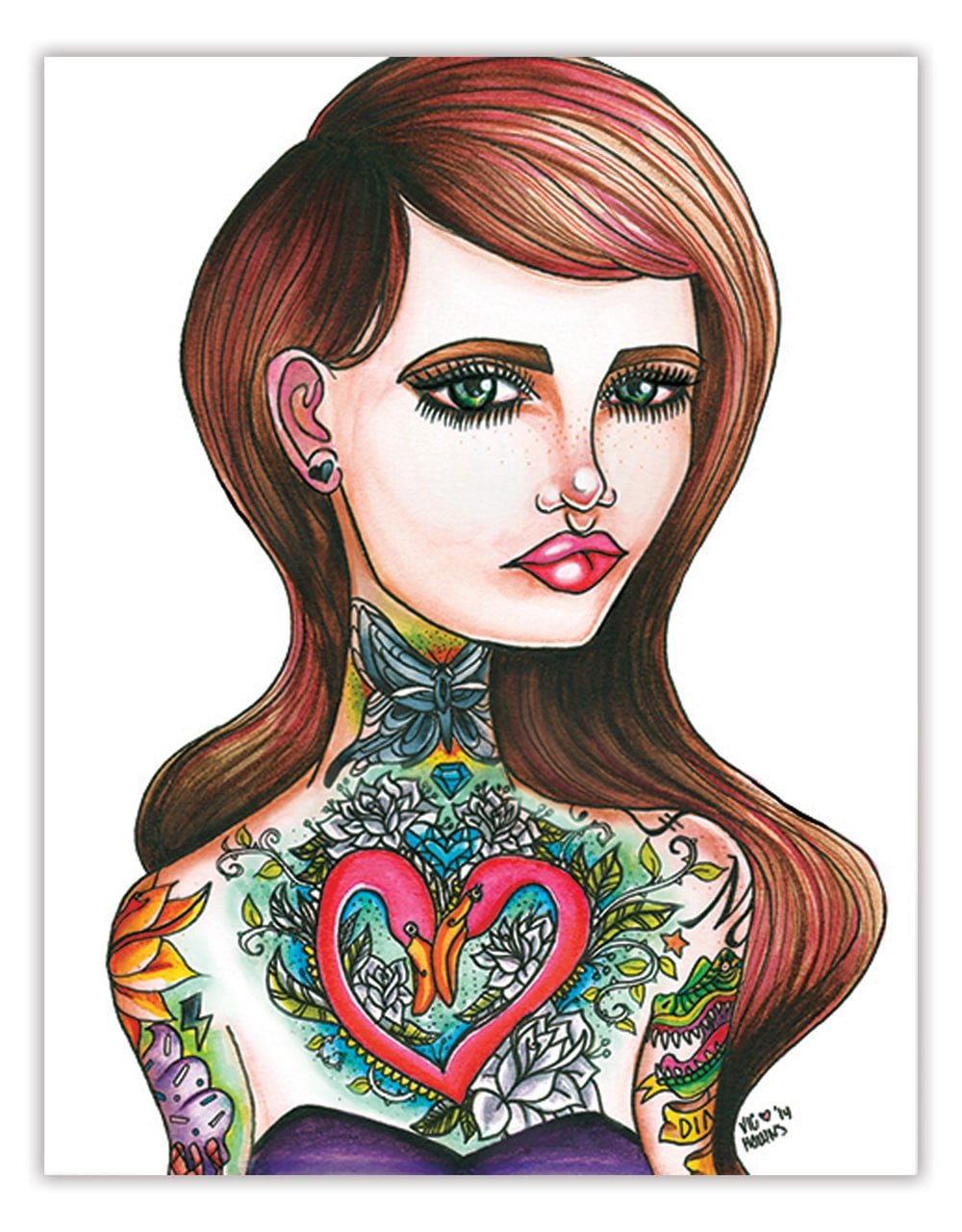 Black Market Art Company Flamingo Print