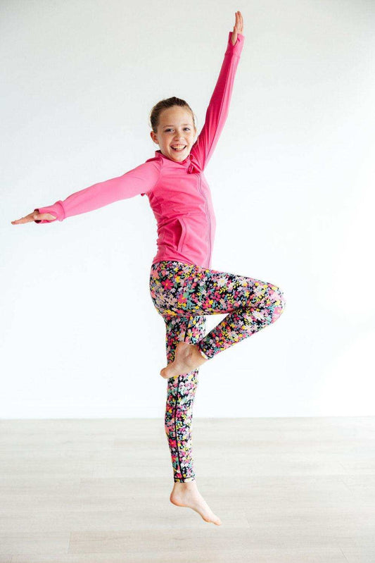 Flexible Floral Active Legging - Mila & Rose ® - Flyclothing LLC