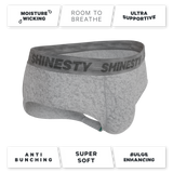 The Flintstone | Heather Grey and Black Ball Hammock® Pouch Underwear Briefs