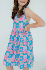 Flock Star Ruffle Cross Back Dress - Mila & Rose ® - Flyclothing LLC