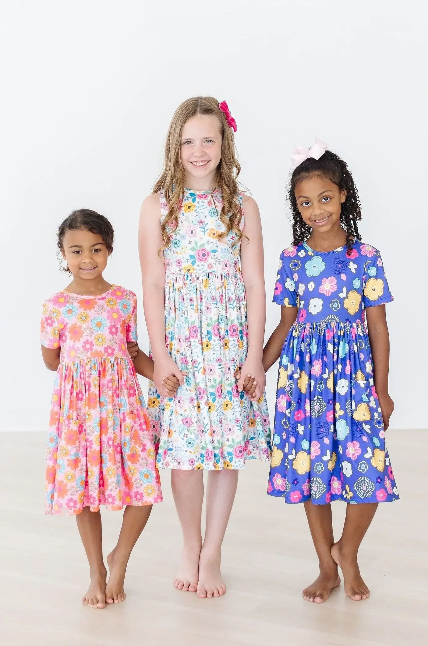 Floral Frenzy S/S Pocket Twirl Dress - Mila & Rose ® - Flyclothing LLC