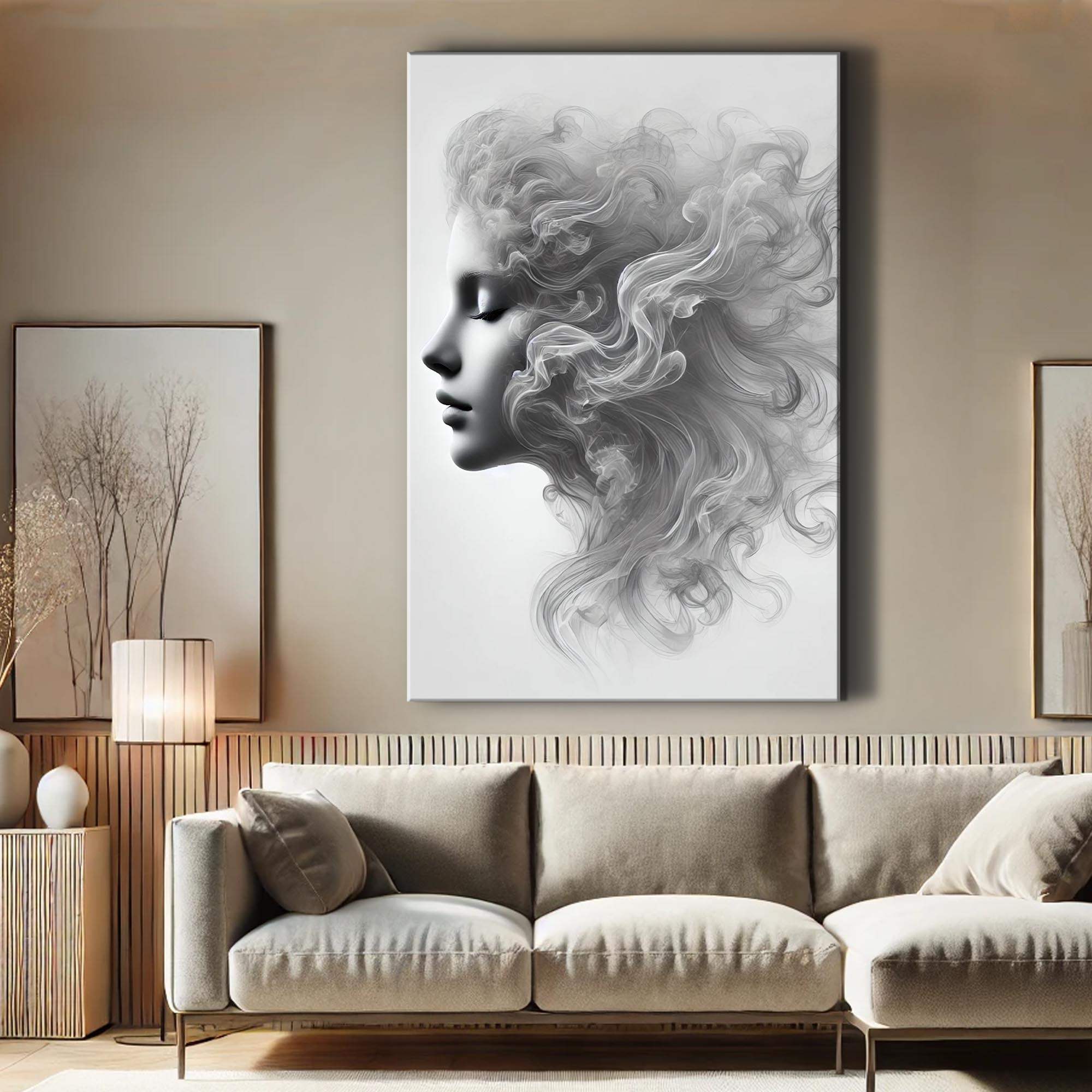 Soft Wave Beauty Wall Art - Tailored Canvases - Flyclothing LLC