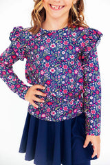 Flower Farm L/S Ruffle Tee - Mila & Rose ® - Flyclothing LLC