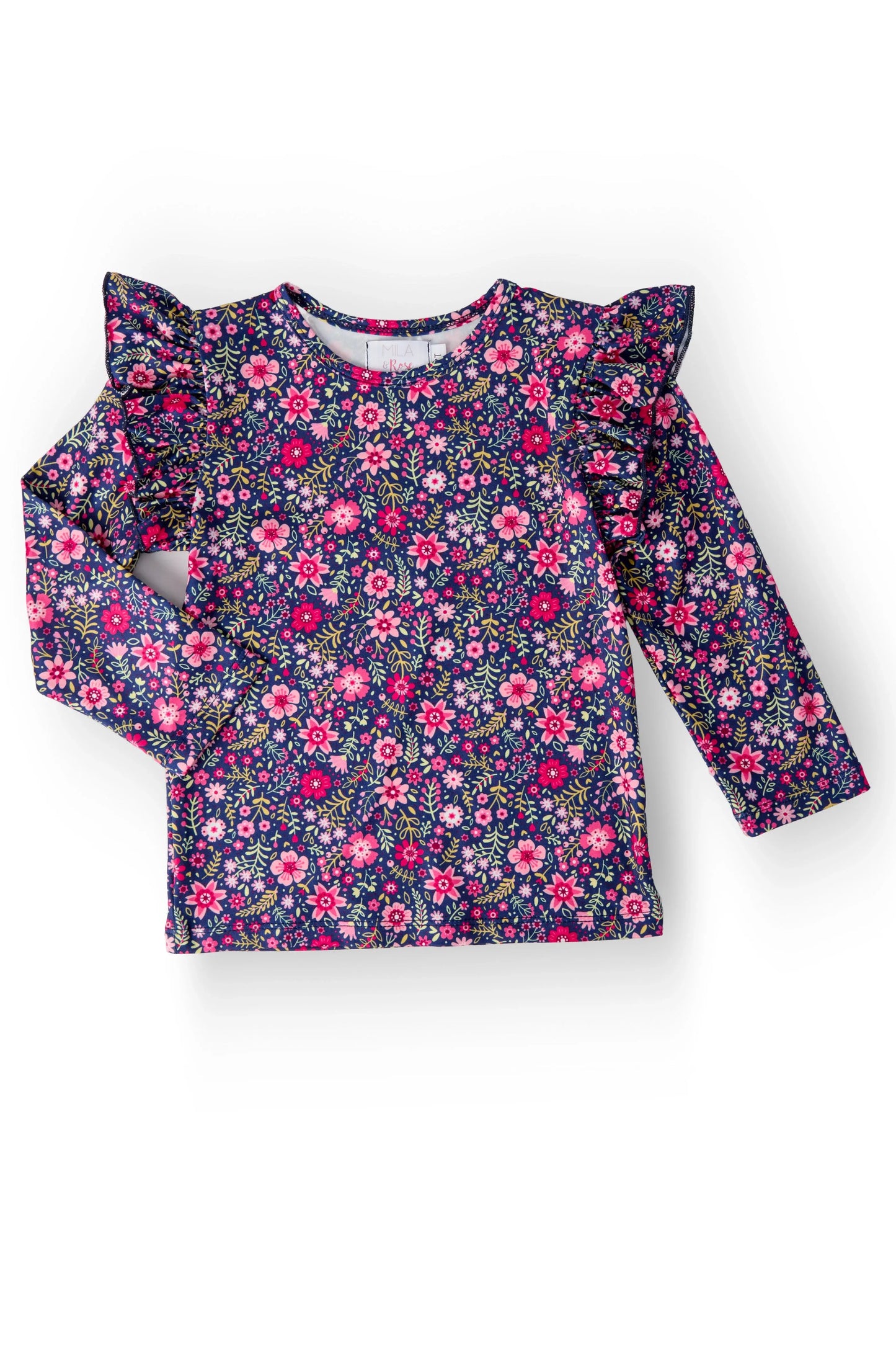 Flower Farm L/S Ruffle Tee - Mila & Rose ® - Flyclothing LLC