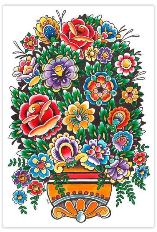 Black Market Art Company Flowers Print - Black Market Art Company - Flyclothing LLC