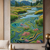 Canvas Print: "Flowing Serenity" - Tailored Canvases - Flyclothing LLC