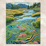 Canvas Print: "Flowing Serenity" - Tailored Canvases - Flyclothing LLC