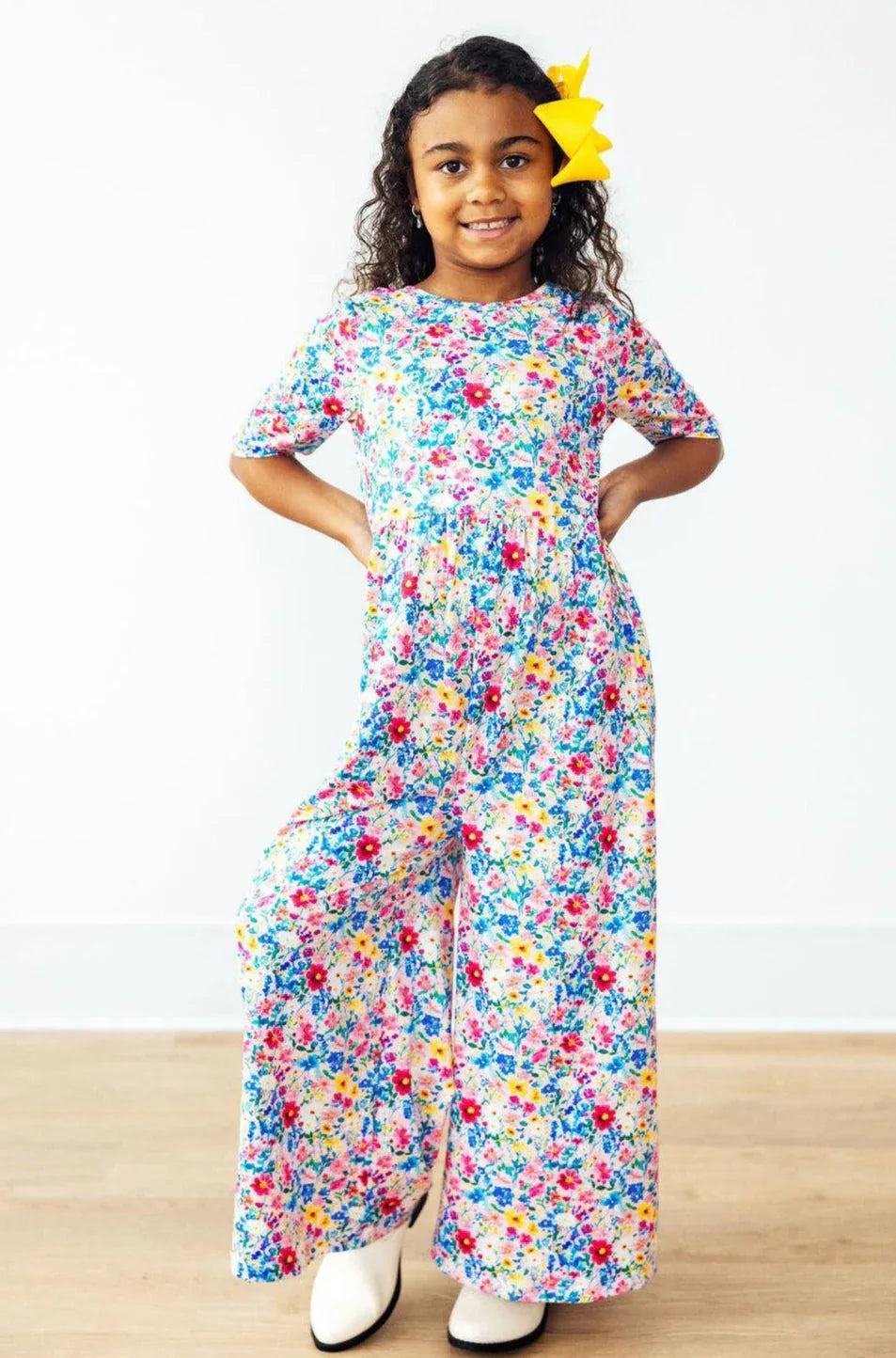 Fluttering Flowers Wide Leg Jumpsuit - Mila & Rose ® - Flyclothing LLC