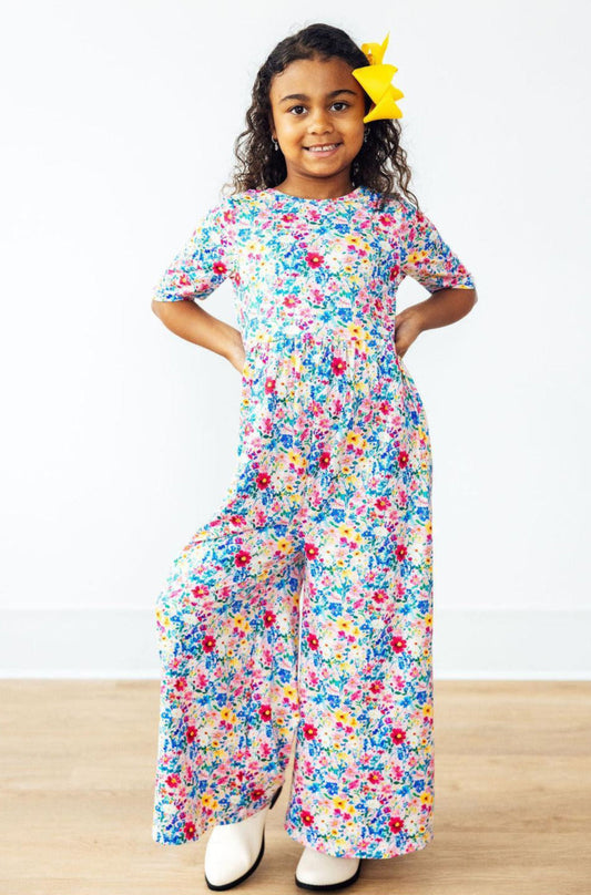 Fluttering Flowers Wide Leg Jumpsuit