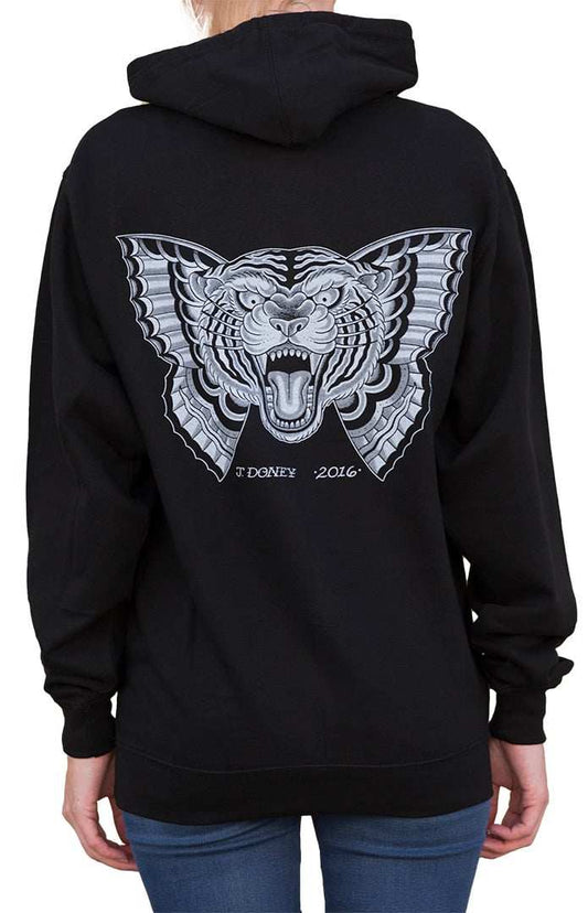 Black Market Art Company Flying Tiger Women's Pull Over Hoodie - Black Market Art Company - Flyclothing LLC