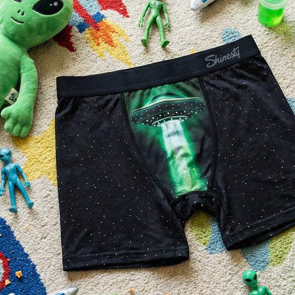 The Flying Saucer | UFO Boy's Boxer Briefs - Shinesty - Flyclothing LLC