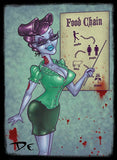 Black Market Art Company Food Chain Print
