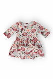 Footballs & Flowers 3/4 Sleeve Twirl Bodysuit - Mila & Rose ®