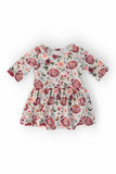 Footballs & Flowers 3/4 Sleeve Twirl Bodysuit - Mila & Rose ®