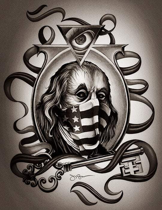 Black Market Art Company Forefather Print - Black Market Art Company - Flyclothing LLC