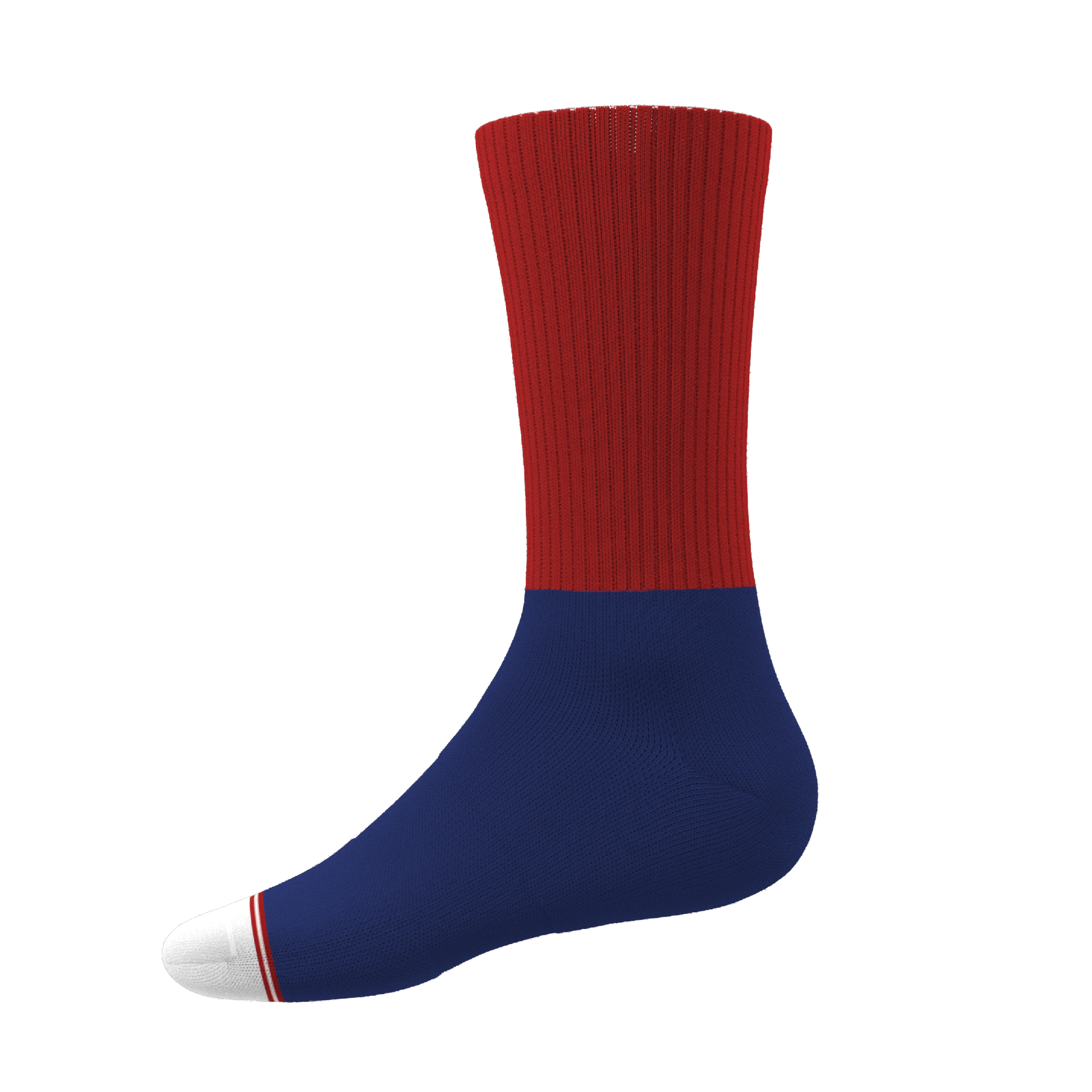 The Fourth | Patriotic Red and Blue Heel Hammock™ Crew Socks - Shinesty