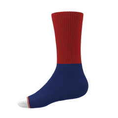 The Fourth | Patriotic Red and Blue Heel Hammock™ Crew Socks - Shinesty