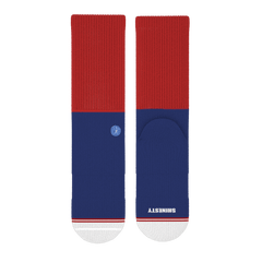 The Fourth | Patriotic Red and Blue Heel Hammock™ Crew Socks - Shinesty
