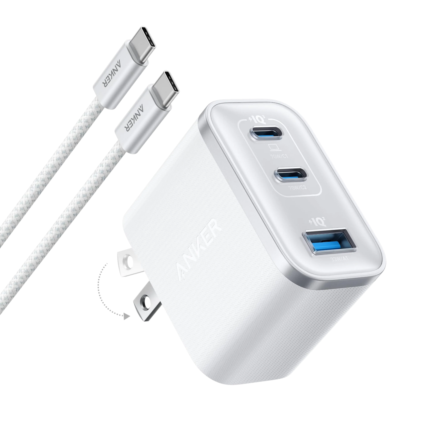 Anker Nano Charger (70W, 3 Ports) - Anker - Flyclothing LLC