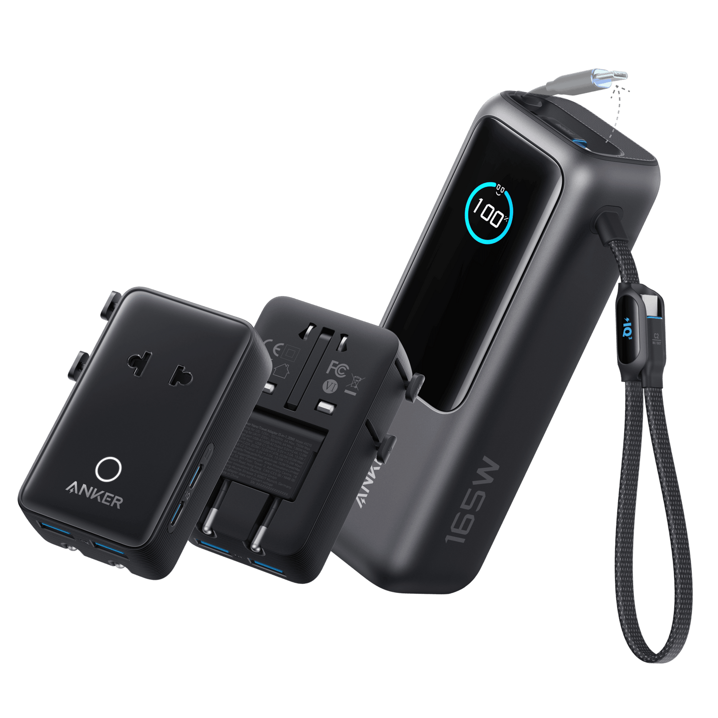 Anker Laptop Power Bank (25K, 165W, Built-In and Retractable Cables) - Anker - Flyclothing LLC