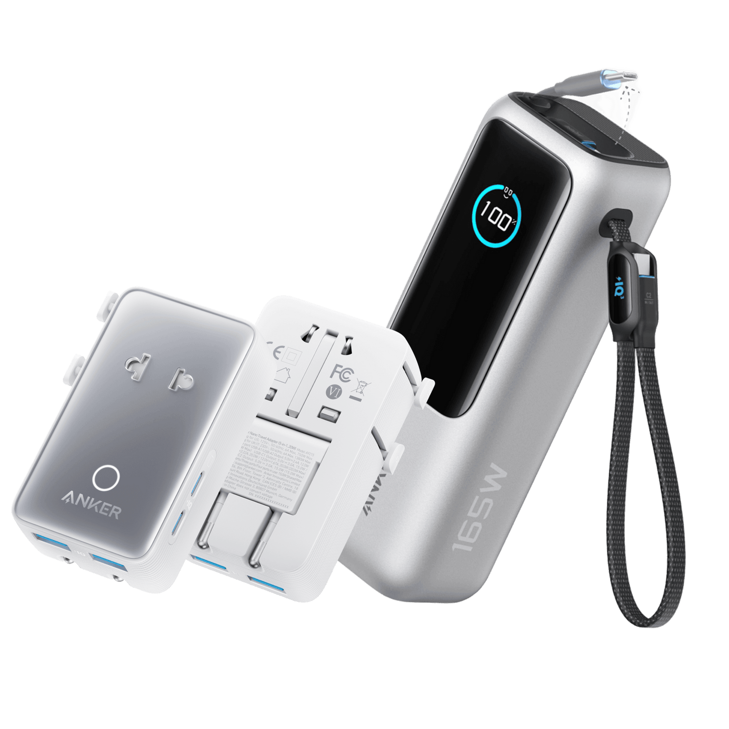 Anker Laptop Power Bank (25K, 165W, Built-In and Retractable Cables) - Anker - Flyclothing LLC