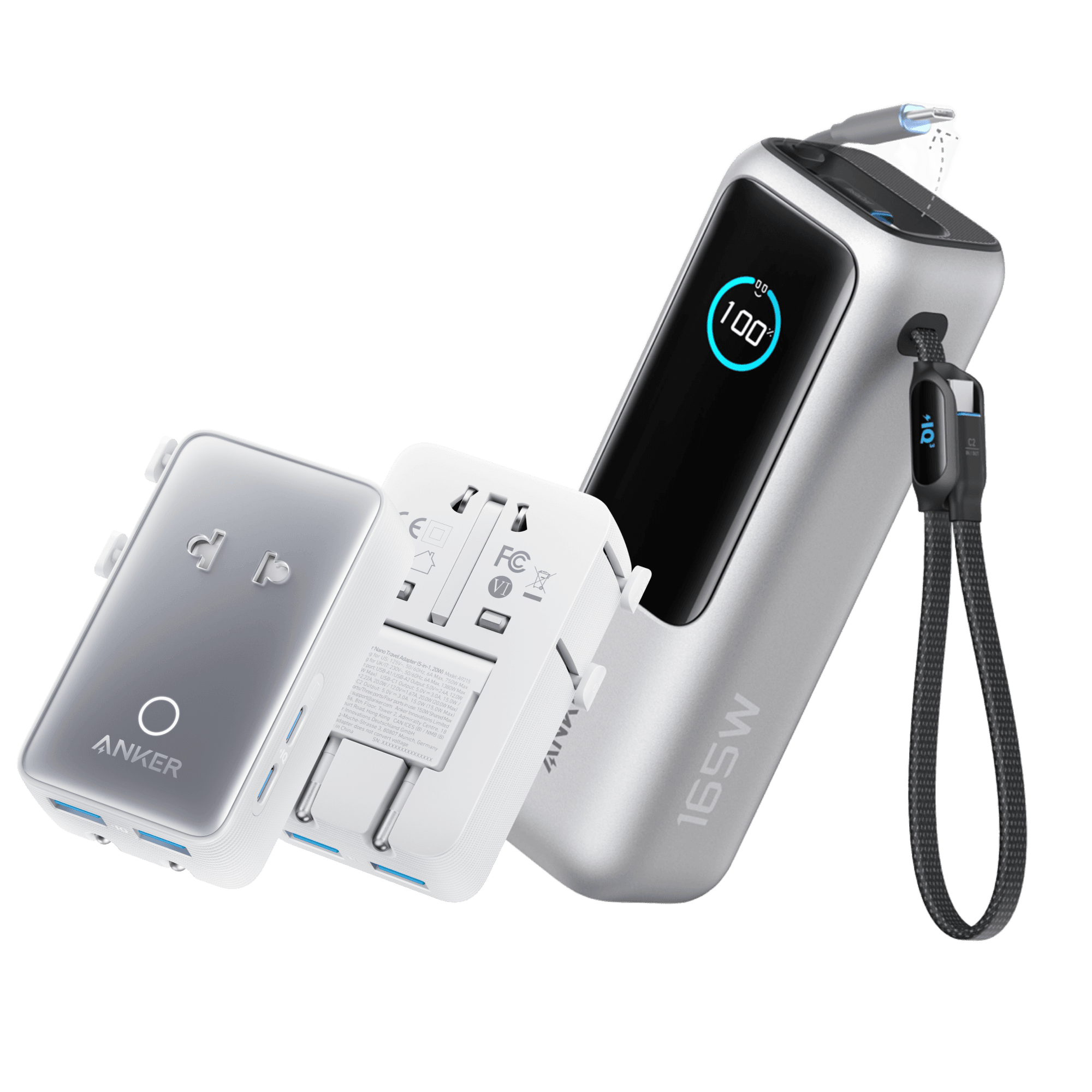 Anker Laptop Power Bank (25K, 165W, Built-In and Retractable Cables) - Anker - Flyclothing LLC